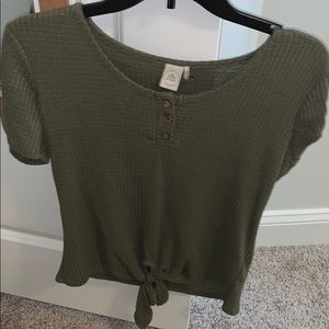 Cute green tie shirt